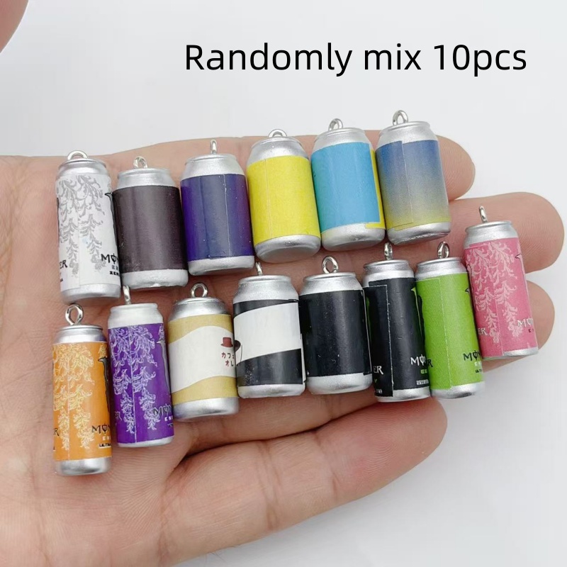 Resin Art Hanging - 10 stuks mini simulatie drankblikjes hars