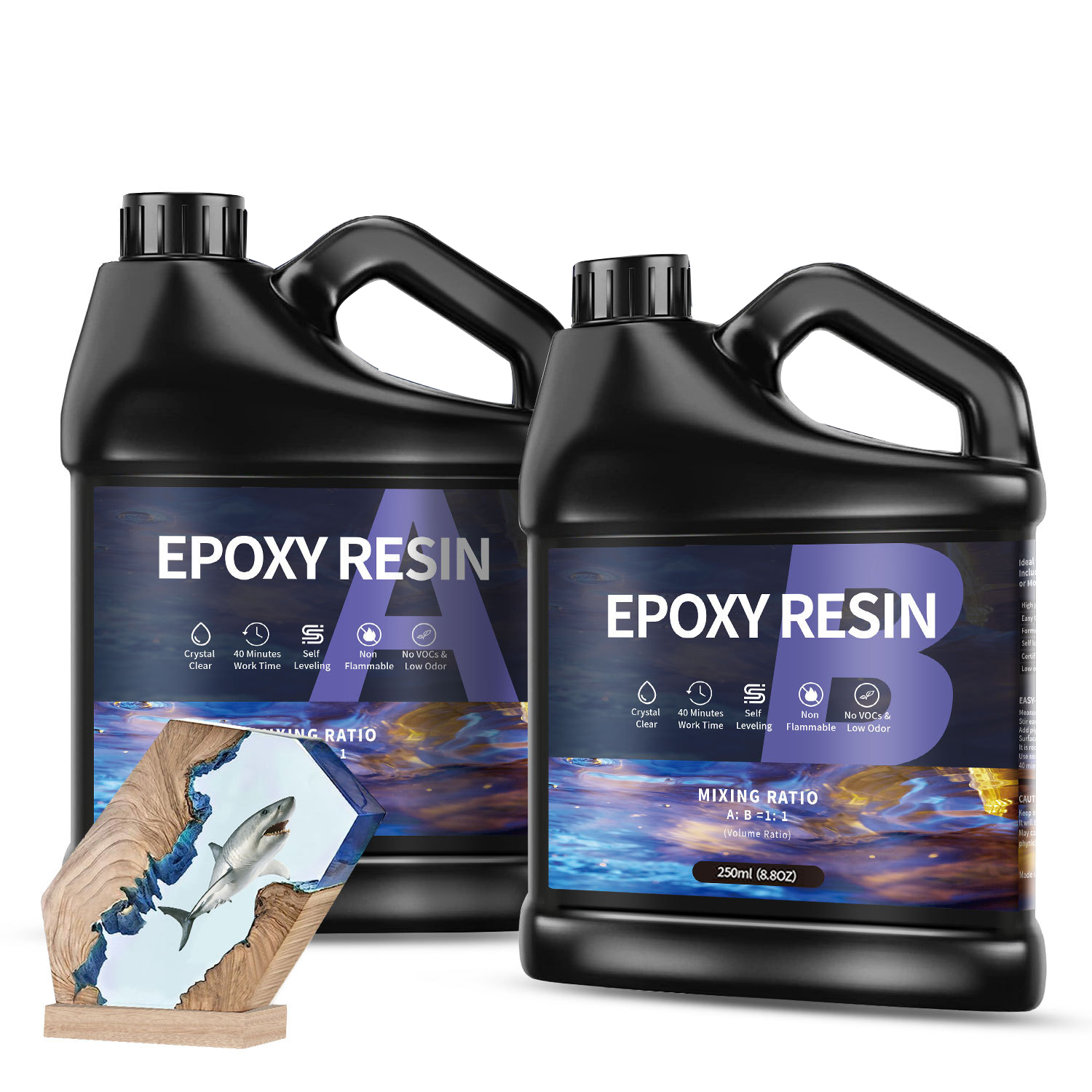 Resin Art Jewellery - 500g/1000g AB Epoxyharslijm Hoge helderheid Sneldrogende