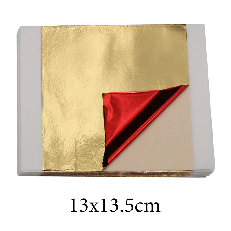 Resin Art For Wedding Gift - 100 stuks imitatie gouden bladfolie 14cm