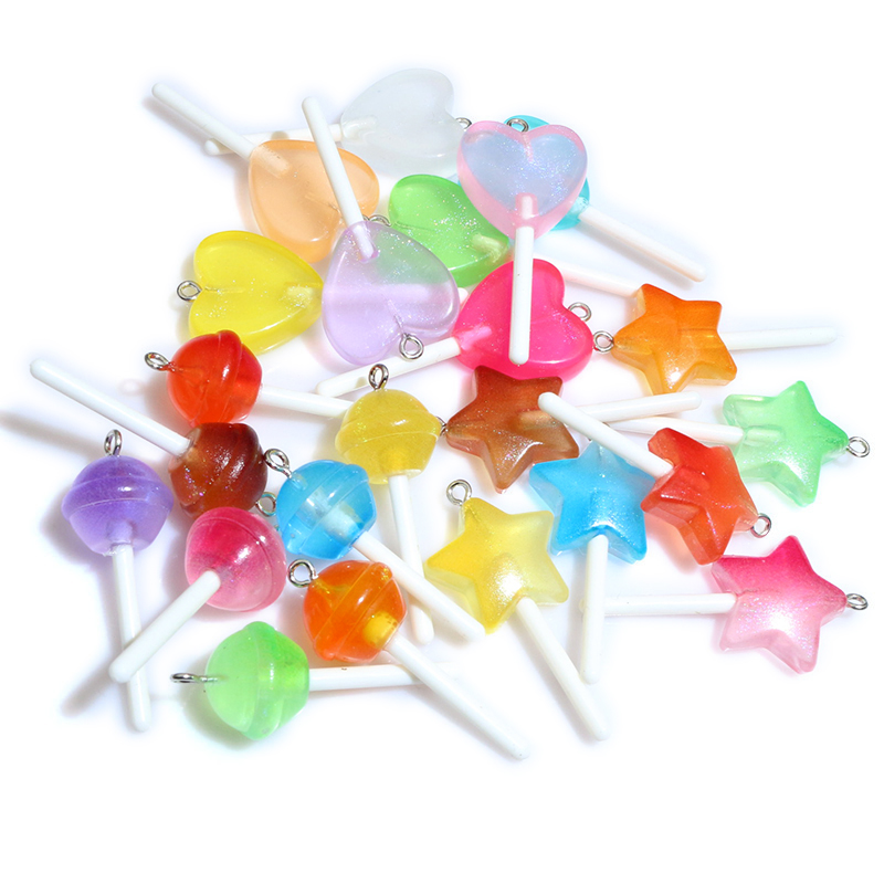 Resin Art Glitter - 10 stuks hars hangers glanzende ronde