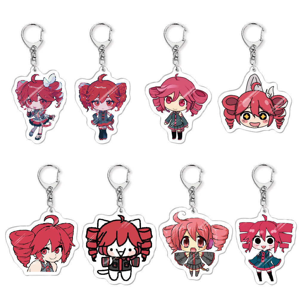 Resin Art Hanging - Kasane Teto ‌ Pluche Anime Sleutelhanger
