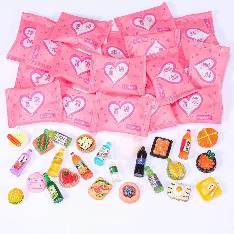 Resin Art Jewellery - Tas in willekeurige stijl Miniatuurvoedsel Speelgoed
