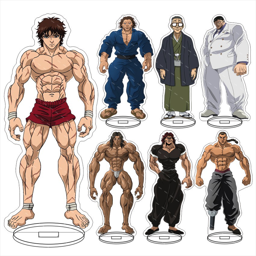Resin Art Hanging - Grappler Baki Baki Hanma Acryl Figuur