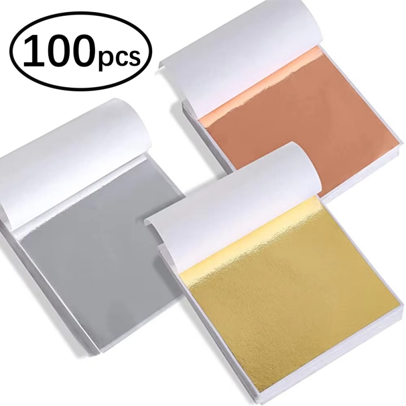 Resin Art For Wedding Gift - 100 stuks Imitatie Goud Zilver Koperfolie