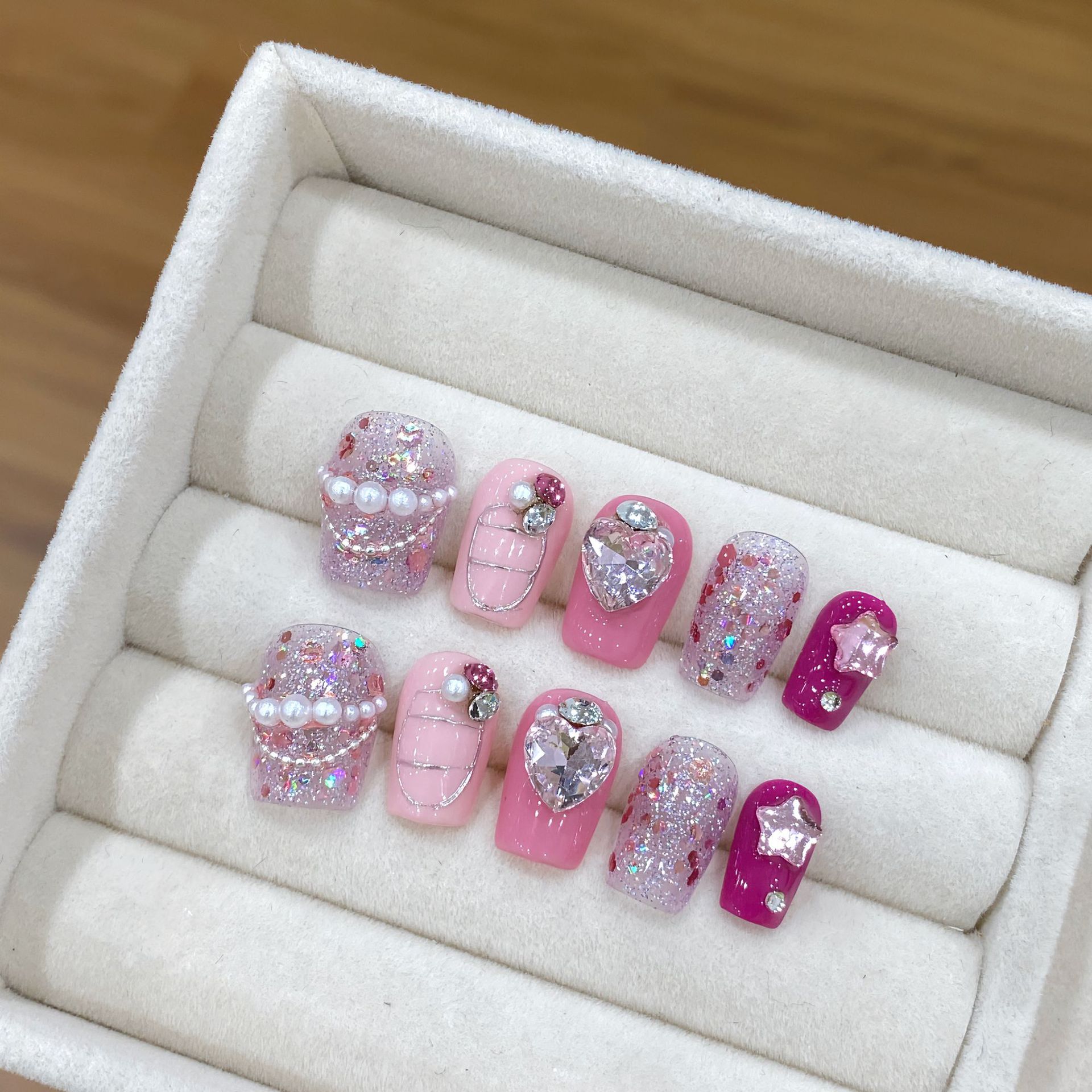 Resin Art Glitter - Handgemaakte Pers Op Nagels Glanzende Lovertjes