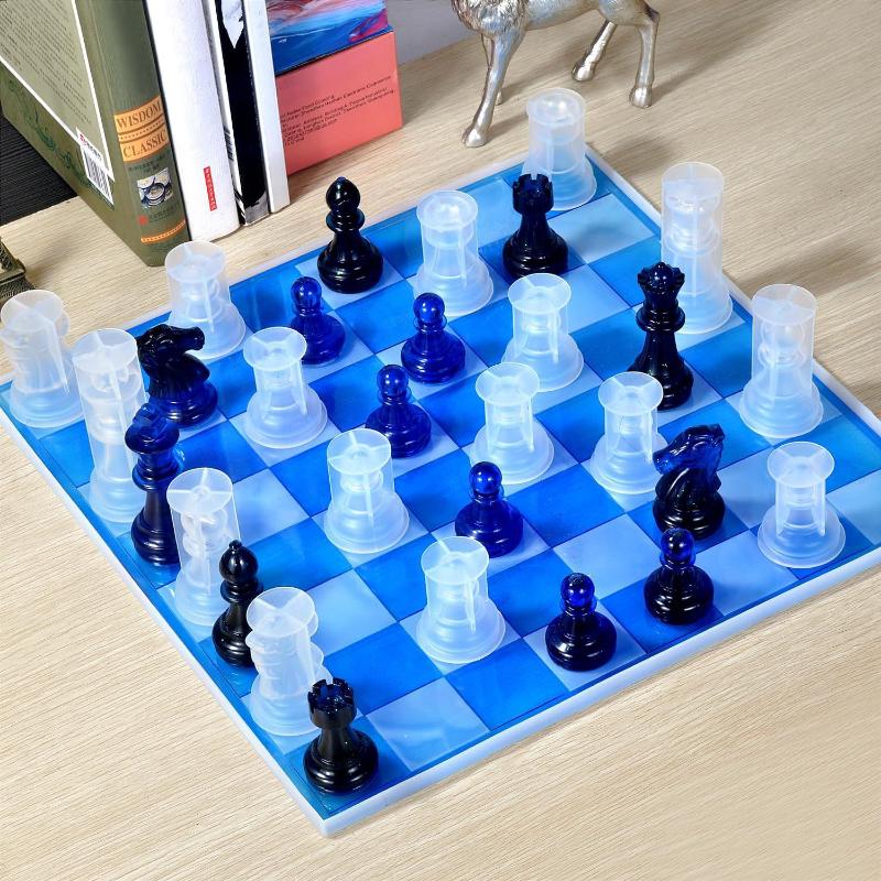 Harsen schaakset mal met schaa - Resin Art Guide recensie en prijs