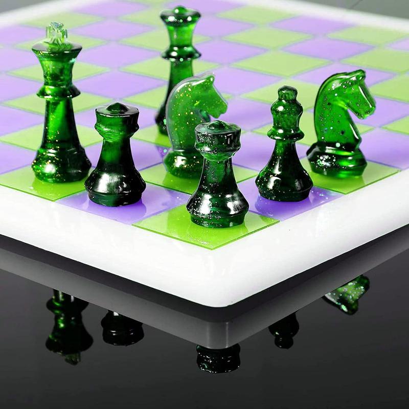 Harsen schaakset mal met schaa - Resin Art Guide recensie en prijs