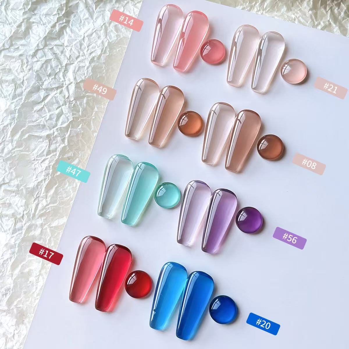 8 kleuren gel nagellak kit 15  - Uv Lamp Nail Resin recensie en prijs