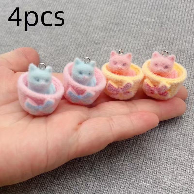 4 stuks 3D pluche hars kattenh - Resin Art Hanging recensie en prijs