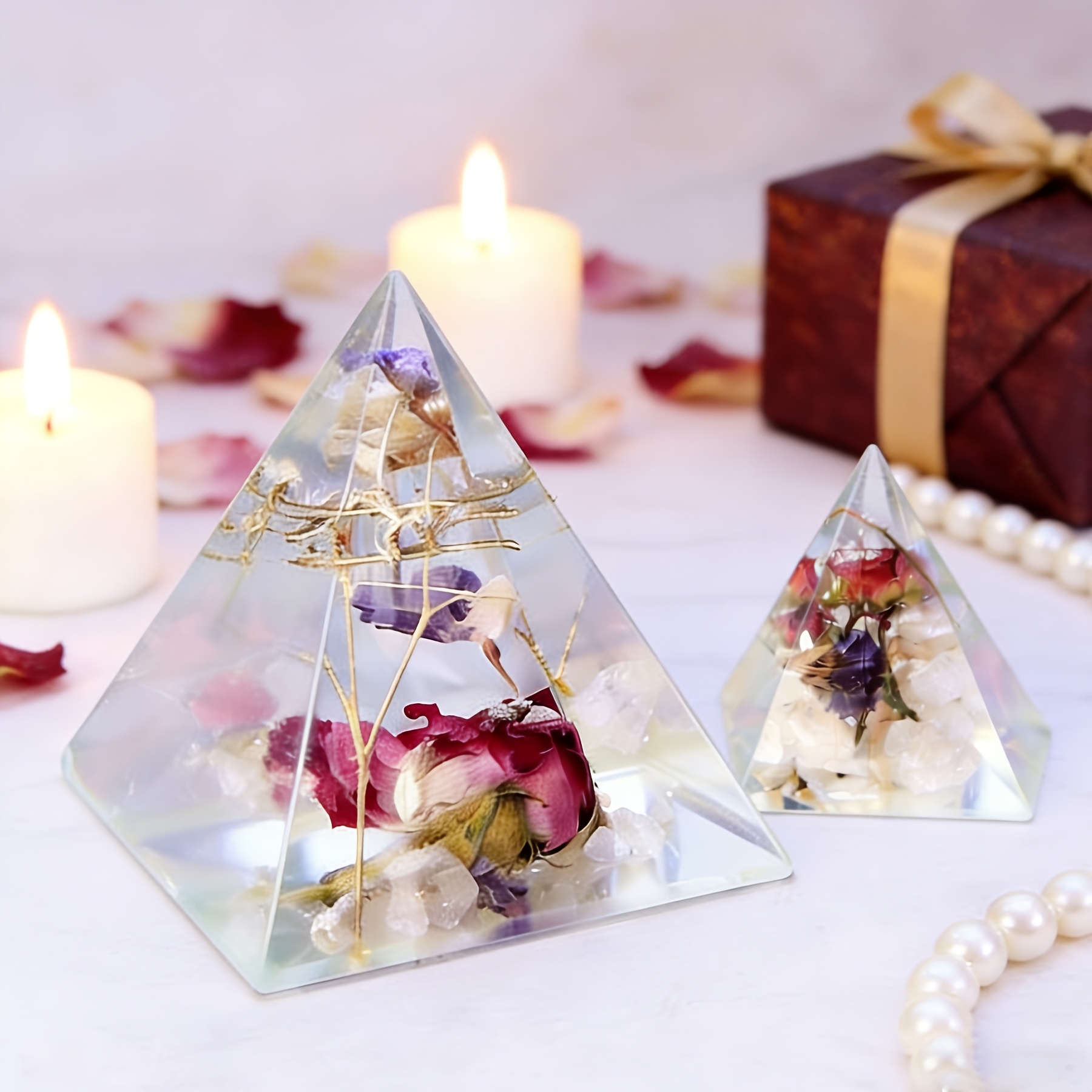 5-delige piramidevormige harsm - Resin Art Guide recensie en prijs