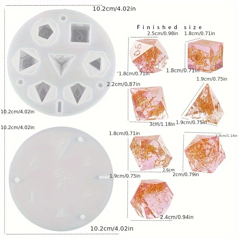 1 set siliconenhars gietvormen - Resin Art Guide recensie en prijs