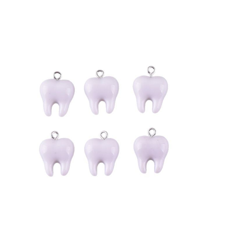 10 stuks schattige witte tande - Resin Art Notes recensie en prijs
