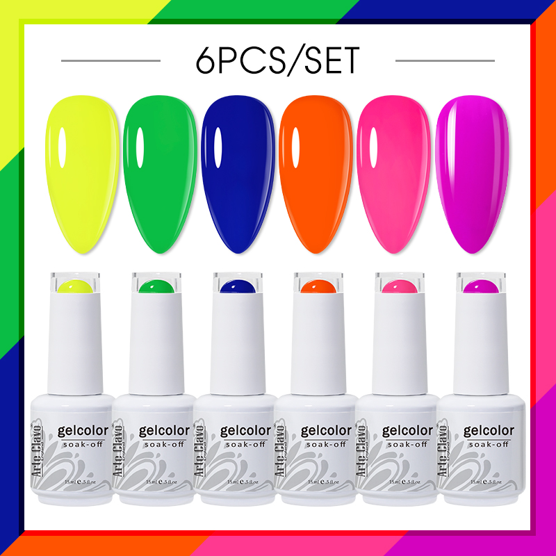 Arte Clavo Gel Nagellak Set 6  - Uv Lamp Nail Resin recensie en prijs