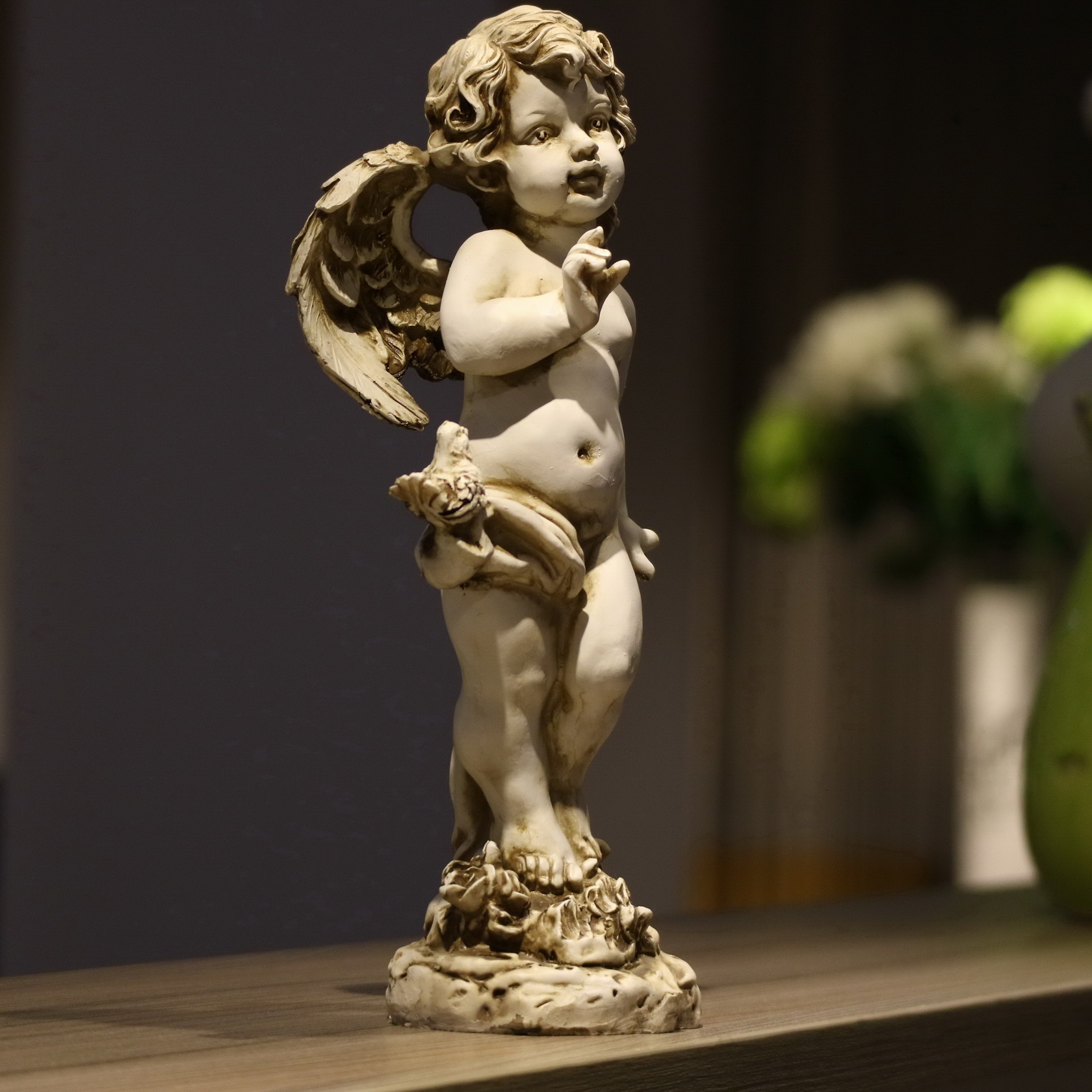 Retro hars engelbeeldje 29cm h - Resin Art For Wedding Gift recensie en prijs