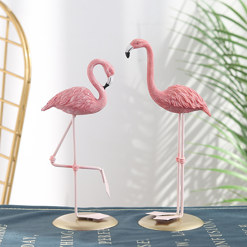 3 stuks roze flamingo beeldjes - Resin Art For Wedding Gift recensie en prijs