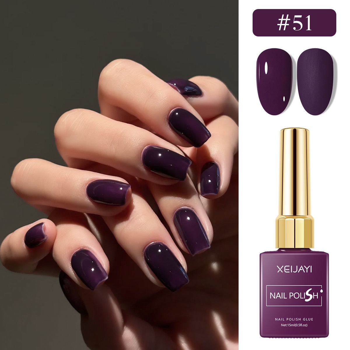 6 STKS/SET 15 ml Gel Nagellak  - Resin Art Purple recensie en prijs