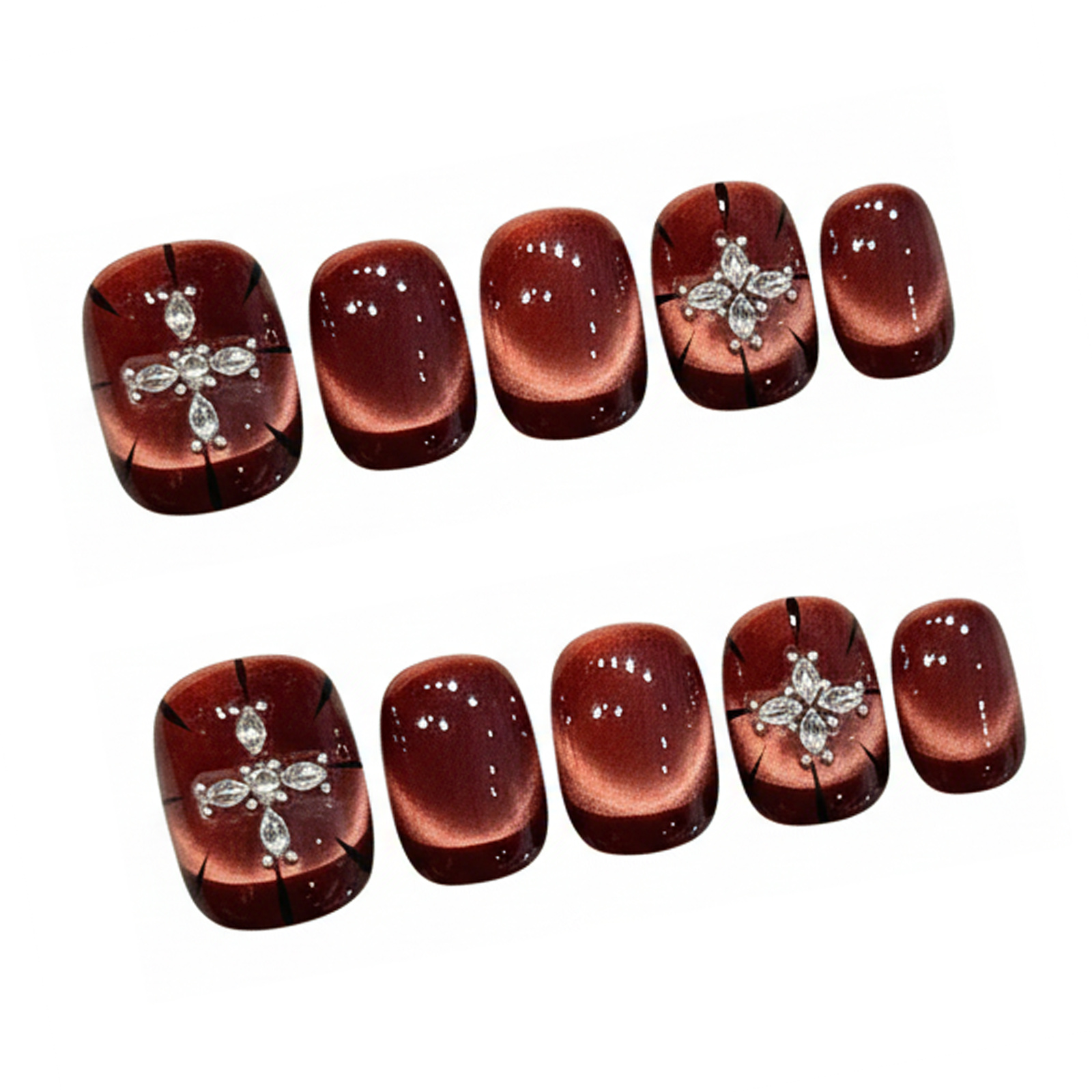 10 stuks wijnrood kattenoog dr - Resin Art Glitter recensie en prijs