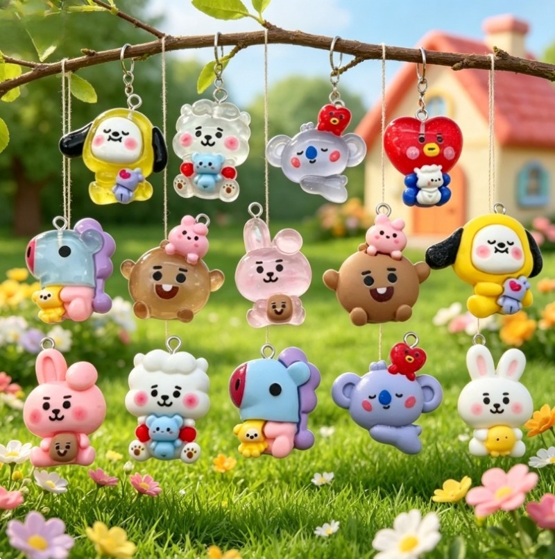 7 stks BT21 Hars Cartoon Charm - Resin Art Hanging recensie en prijs