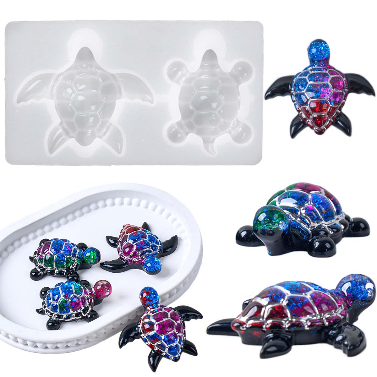 3D zeeschildpad sleutelhanger  - Resin Art Liquid recensie en prijs