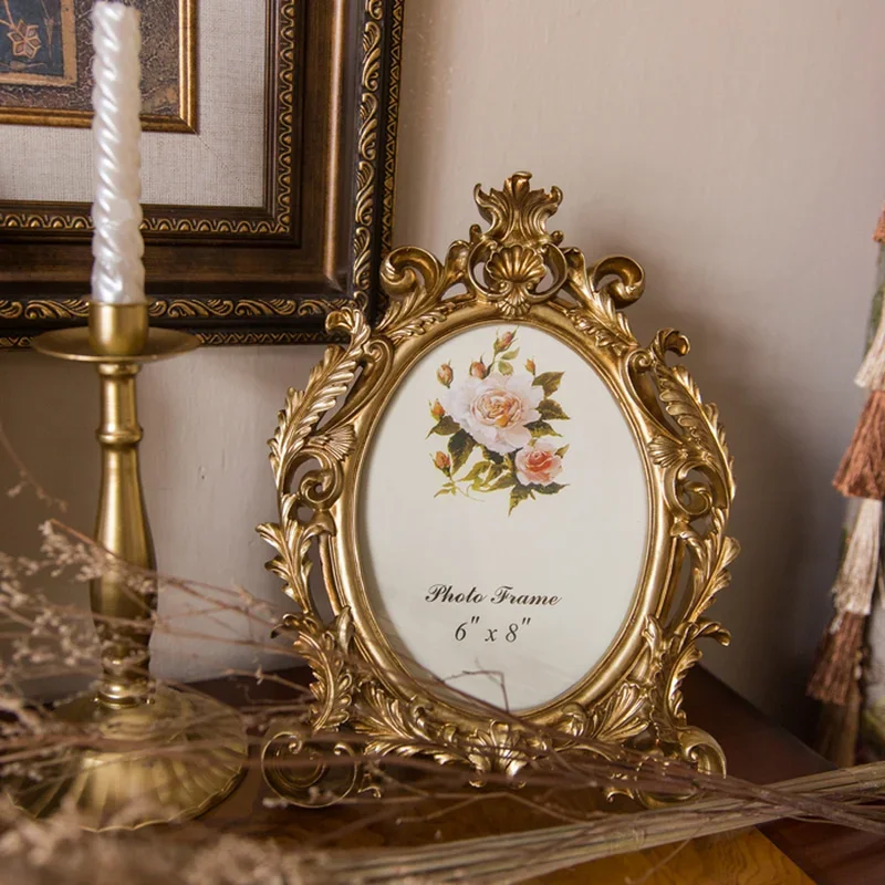 Retro gouden ovale hars fotoli - Resin Art For Wedding Gift recensie en prijs