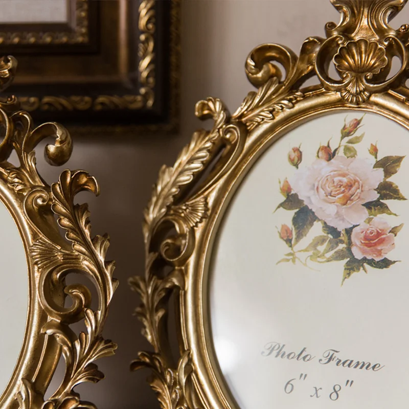 Retro gouden ovale hars fotoli - Resin Art For Wedding Gift recensie en prijs