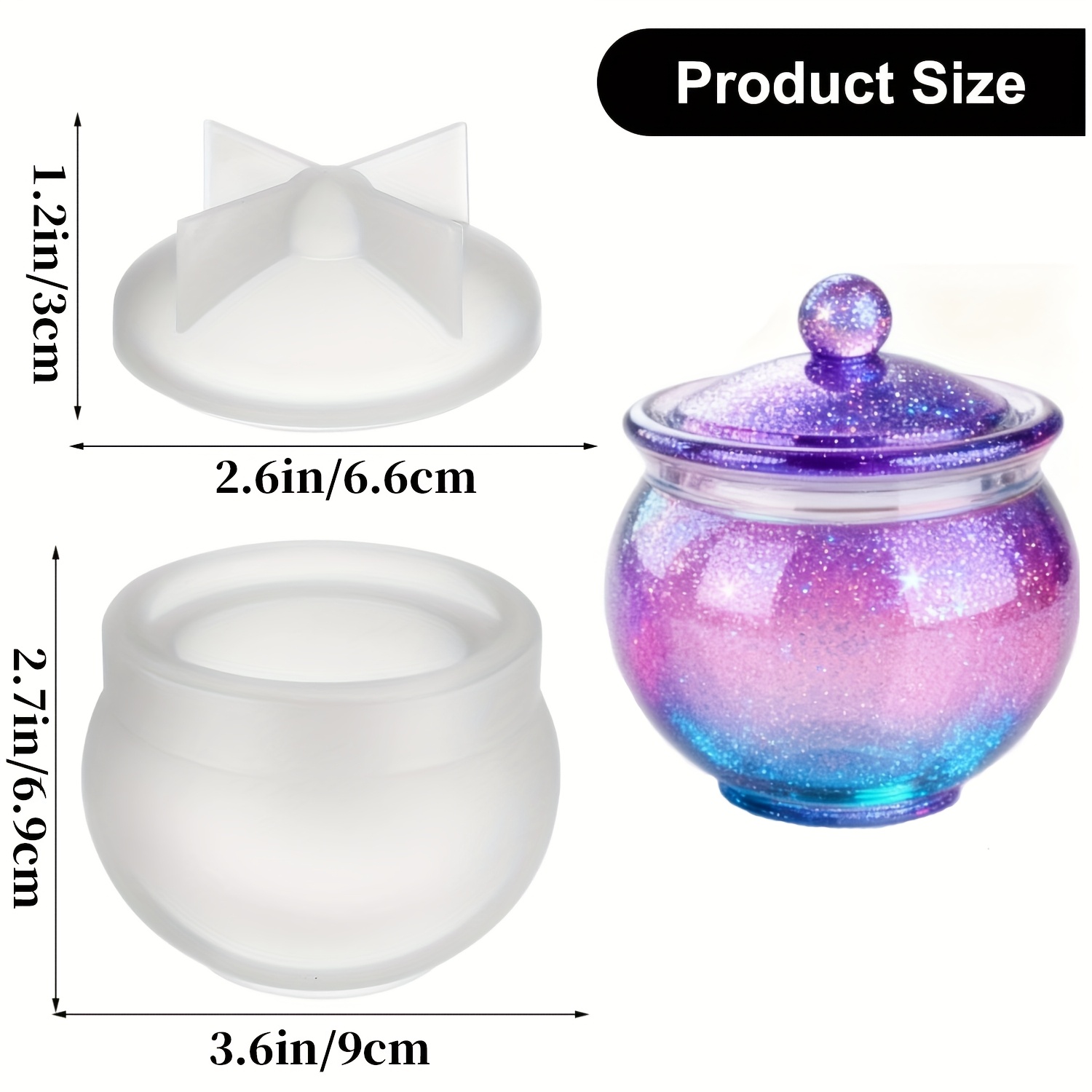 1 set ronde hars kunnen mallen - Resin Art Jewellery recensie en prijs
