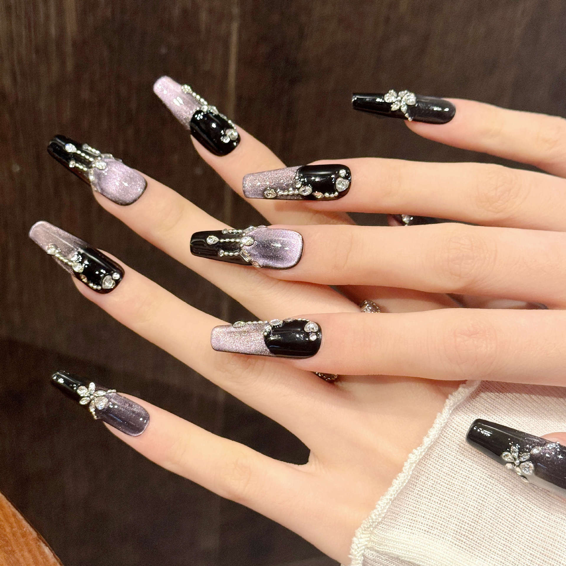 10 stuks zwart paars Franse st - Resin Art Glitter recensie en prijs
