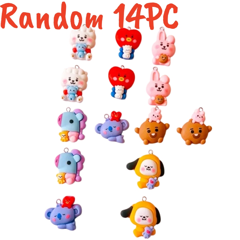 100 stuks BT21 harscharms DIY  - Resin Art Jewellery recensie en prijs
