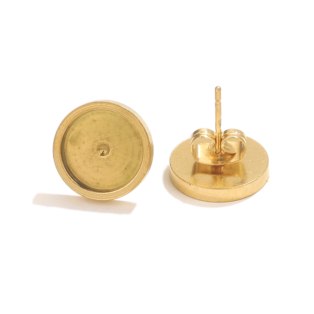 10st roestvrij staal gouden oo - Resin Art Jewellery recensie en prijs