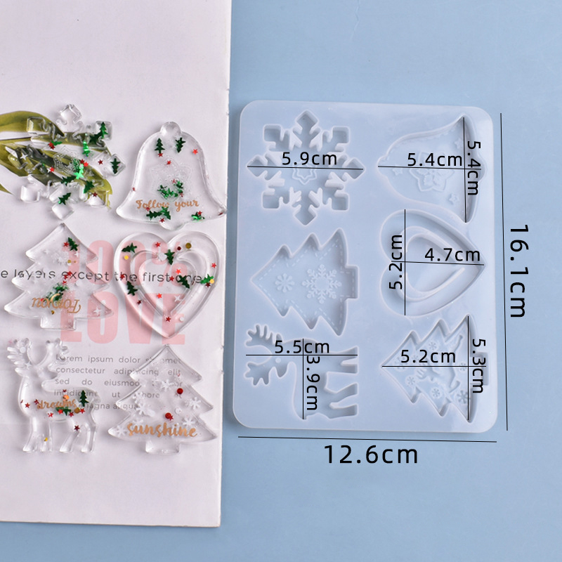 Kerst schimmel DIY hars krista - Resin Art Jewellery recensie en prijs